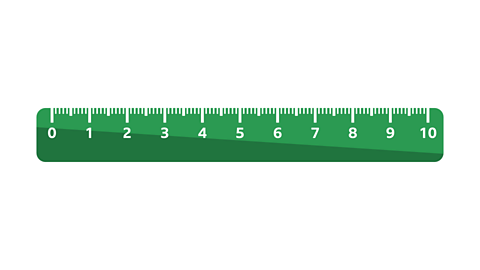 10cm ruler.