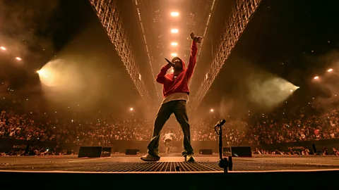 Kendrick Lamar performs on stage during the Pop Out festival (Credit: Getty Images)