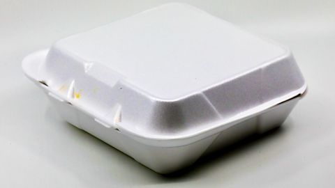 Polystyrene food container