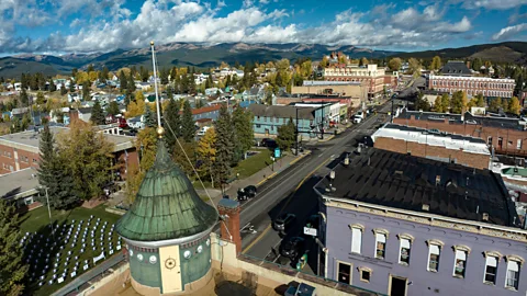 Aerial view down Main Street in Leadville, Colorado (Credit: Getty Images)