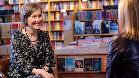 Author Ann Patchett speaks to BBC special correspondent Katty Kay at her bookshop (Credit: Natassja Ebert)