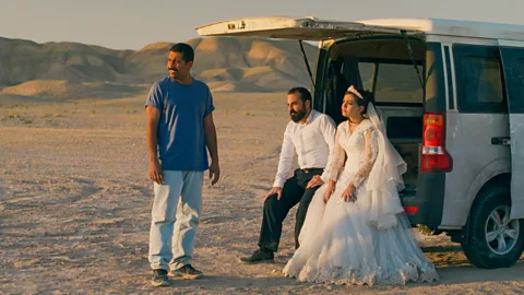 A still of two men and a woman in It Was Just An Accident (Courtesy of Cannes Film Festival)