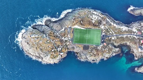 Henningsvaer football pitch