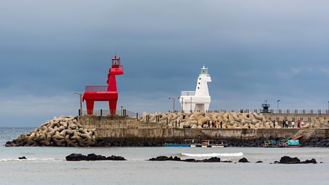 Jeju Island Lighthouse - South Korea, Korean Strait