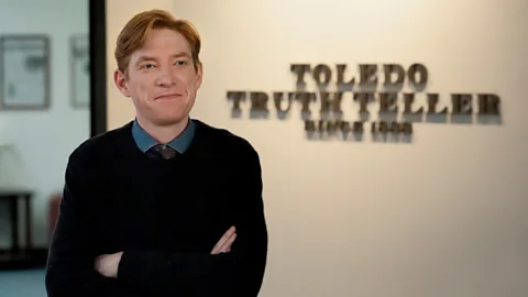 Domhnall Gleeson in The Paper (Credit: Peacock)