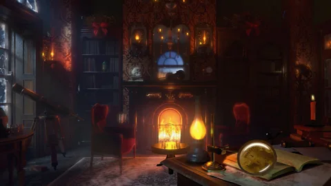 Detective's Study (with Ambient Sounds)