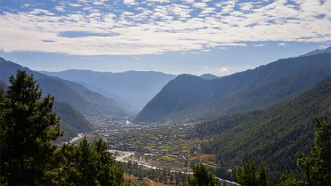 A view of the Himalayas under bunting (Credit: Kelzang Dorjee)