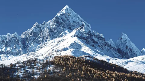 Snow covering the rocky slopes of Monviso in the Italian alps (Credit: Getty Images)