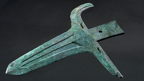An axe head from the Shang dynasty.