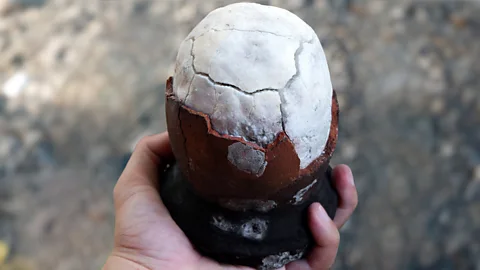 An asin tibuok – egg-shaped salt packed into a ceramic case (Credit: National Commission for Culture and the Arts)