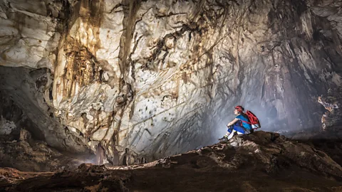 Researcher Hazel Barton studies bacteria that live deep underground (Credit: Chris Howes)
