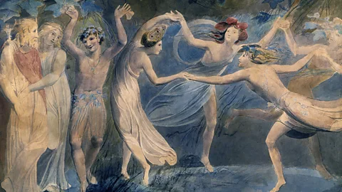 William Blake's illustration for A Midsummer Night's Dream showing the fairies dancing (Image credit: Alamy)