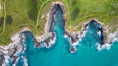A birds-eye-view of some of England's curved coastline (Credit: Getty Images)