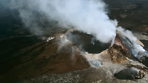 Outlook, Outlook, I crash-landed inside an active volcano