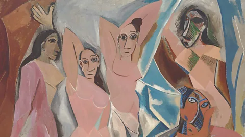 Composite of Picasso's Les Demoiselles d'Avignon (left) and Henry Taylor's From Congo to the Capital and Black Again (Credit: The Museum of Modern Art, New York/ Aurélien Mole/ Henry Taylor Courtesy the artist)
