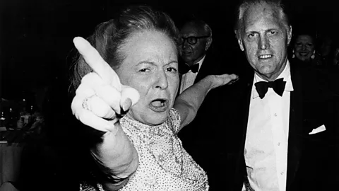 Black and white close up of Martha Mitchell (Credit: Getty Images)