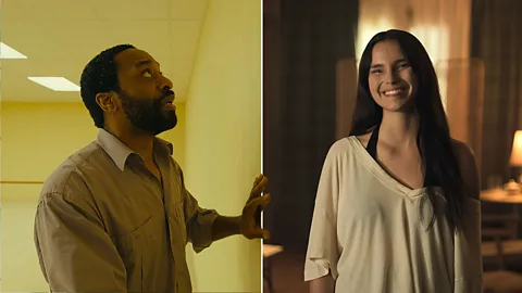 Two side-by-side stills from Obsession and Backrooms (Credit: Focus Features/ A24)