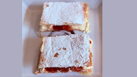 Cooking with Paula McIntyre, Mille Feuille With Rhubarb And Custard Cream