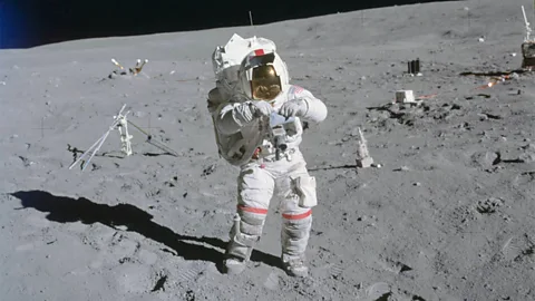 Astronaut John Young on the Moon's surface in 1971 (Credit: Nasa)