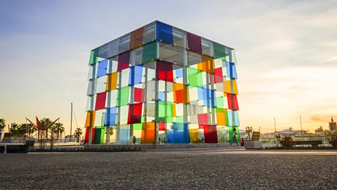 Cube entrance of Pompidou Centre, Malaga (Credit: Pompidou Centre, Malaga/ Getty Images)