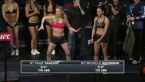 UFC Sacramento: Paige VanZant opts for a dance-off at the weigh-ins