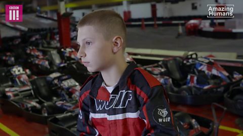 The teen go-kart champ who refuses to let disability stop him