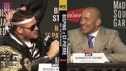 UFC 217: Michael Bisping mocks Georges St-Pierre at pre-fight press conference