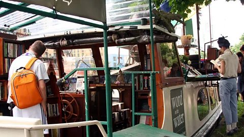 Word on the Water is a floating second-hand bookshop in London