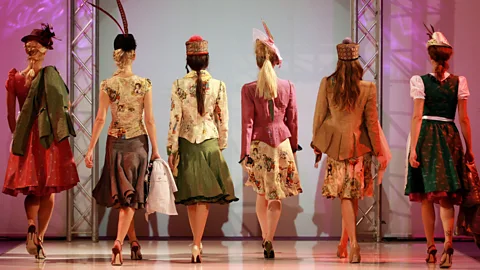 Dirndl dresses designed by Munich fashion designer Lola Paltinger