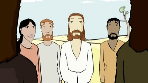 An animated version of Jesus feeding the 5,000.