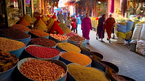 Local cookery courses in Marrakesh often include a visit to the local souk to buy herbs and spices. (Jean-Pierre Lescourret/LPI)