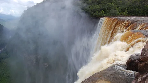The spectacular Kaieteur Falls are one of the top attractions of Guyana's pristine interior. (Sarah Grainger)