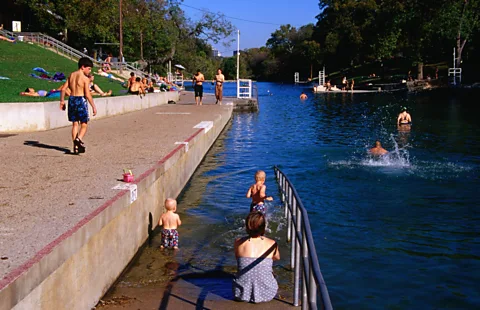 Barton Springs Pool in Austin, Texas' Zilker Park. (Richard Cummins/LPI)