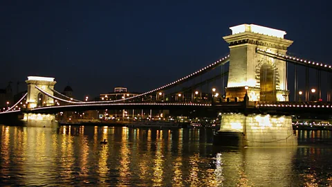 Budapest's Chain bridge crossing the River Danube (BBC)