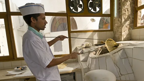 A bakery in Souq Waqif, the revitalized market in the Qatar capital of Doha. (John Elk III/LPI)