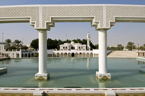 The jewell in Doha' crown, the bay was actually constructed with landfill to make an attractive crescent shape. (John Elk III/LPI)