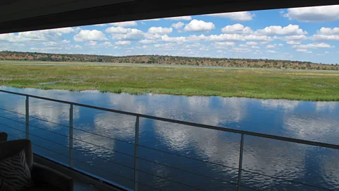 The Zambeziâs open-air lounge offers panoramic views. (Colleen Clark)