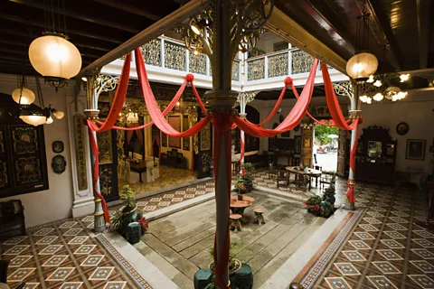 The Pinang Peranakan Mansion is a mix of Chinese and colonial styles. (Anders Blomqvist/LPI)
