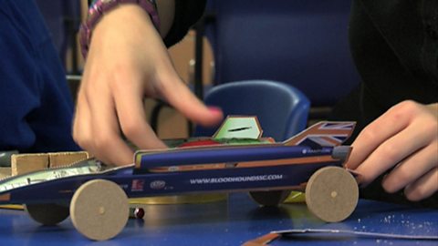 Experimenting with balloon-powered cars