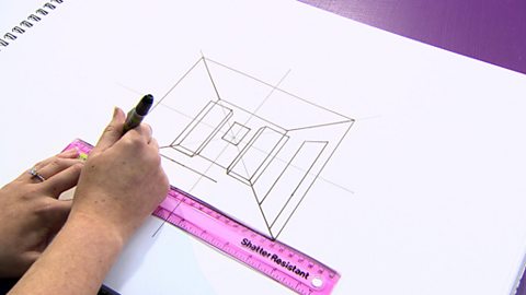 Drawing a 3D room plan and a floor plan from above