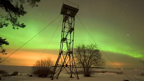 Getty Images Aurora Borealis illuminate the sky in Tallinn, Estonia. (Copyright: Getty Images)