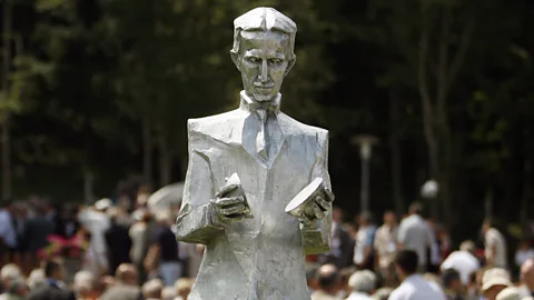 Getty Images One of several new monuments to commomereate scientist Nikola Tesla (Copyright: Getty Images)