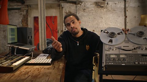 Radio 1 star Dev explores the basic ideas of making music with technology.