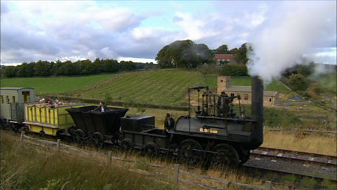 The invention of the steam locomotive