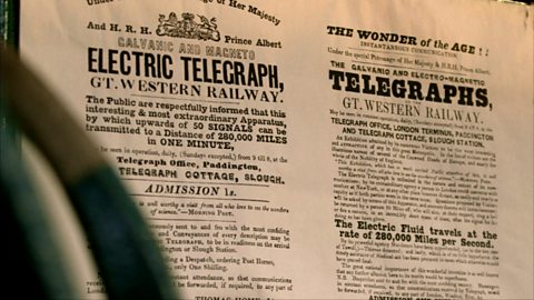 The invention of the telegraph by Cooke and Wheatstone