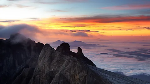 Borneo Malaysia sunset Mount Kinabalu