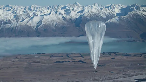 Google/Getty A high-altitude balloon - part of Google’s Project Loon – floats near Lake Tekapo, New Zealand. The balloons will provide internet access in remote areas. (Copyright: Google/Getty)