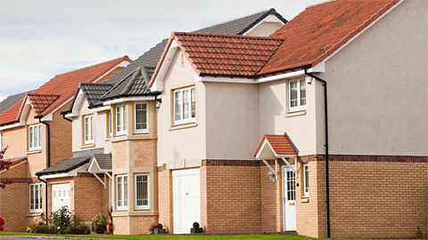 New housing estate, Glasgow, Scotland