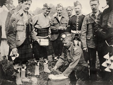 Saighdearan bhon a' Ghàidhealtachd anns a' Chiad Chogaidh