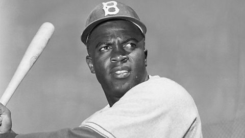 Baseball star Jackie Robinson